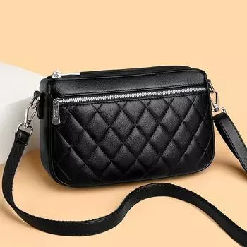 Женская сумка 2025 тренд мода повседневная портативная сумка через плечо сумка чёрный