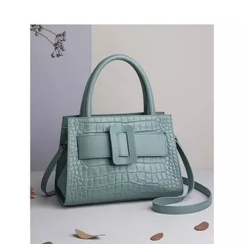 Женская сумка Атмосферная сумка через плечо Женская модная универсальная сумка для поездок на работу Женская сумка из коровьей кожи Летняя модная сумка синий