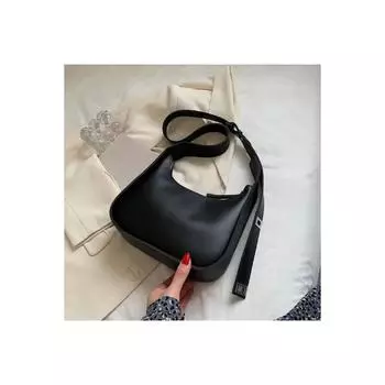 Женская сумка-багет через плечо с ремешком на плечо