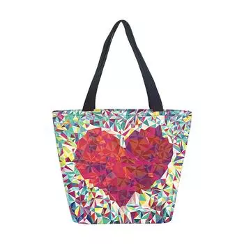 Женская сумка без темы для девочек, сумка через плечо, напечатанная холщовая сумка, модная трендовая сумка-тоут большой емкости