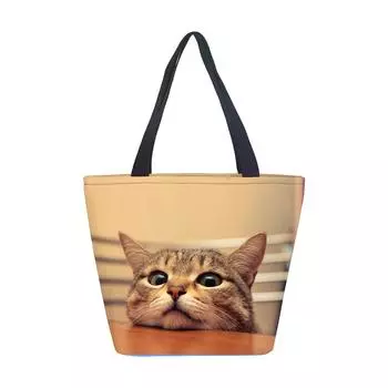 Женская сумка без темы для девочек, сумка через плечо, напечатанная холщовая сумка, модная трендовая сумка-тоут большой емкости