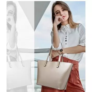 Женская сумка, большая вместительная сумка через плечо, набор ручных квадратных сумок на одно плечо one size коричневый