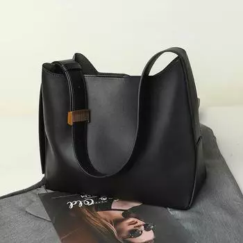 Женская сумка большой емкости Crossbody Bag Большая сумка через плечо чёрный