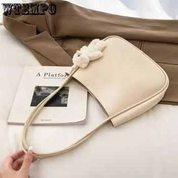 Женская сумка большой емкости, мягкая кожаная сумка-тоут, ниша, повседневная сумка на плечо, ведро для подмышек 25*7*23cm чёрный