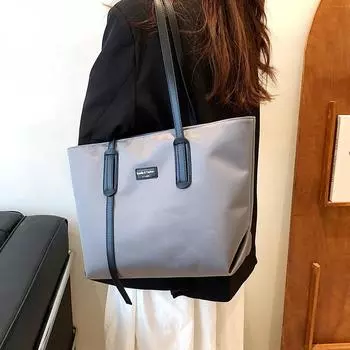 Женская сумка большой вместимости. Новинка 2022 года. Сумка на плечо с универсальной текстурой. Популярная в этом году пригородная большая сумка.