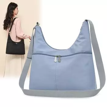 Женская сумка большой вместимости, однотонная сумка-тоут, сумка через плечо бежевый