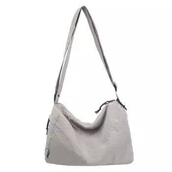 Женская сумка большой вместимости сумка через плечо спортивная нейлоновая сумка на плечо серый