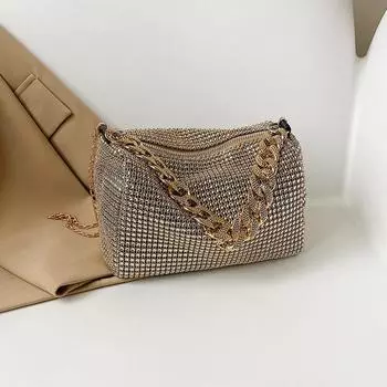 Женская сумка-цепочка, летняя новая корейская модная версия, яркий ромбовидный цилиндр, стереоскопический полный ромбовидный повседневный наплечник