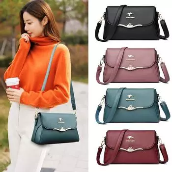Женская сумка через границу, сумка через плечо, сумка для матери из мягкой кожи, маленькая квадратная сумка большой вместимости, сумки, модная сумка через плечо