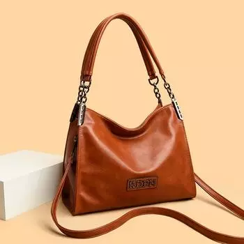 Женская сумка через плечо Атмосферная модная сумка для мам среднего возраста Женская сумка через плечо чёрный