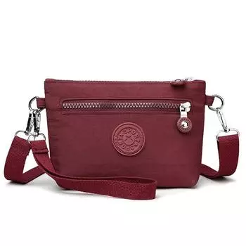 Женская сумка через плечо, большая вместимость, нагрудная сумка, сумка для мамы, нейлоновая сумка через плечо красный