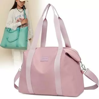 Женская сумка через плечо, большая вместимость, дорожная нейлоновая сумка через плечо хаки