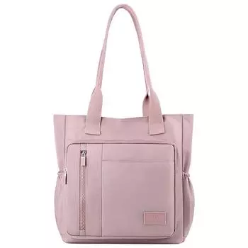 Женская сумка через плечо, большая вместимость, модная нейлоновая сумка, много карманов, стильная сумка через плечо, водонепроницаемая сумка-тоут чёрный