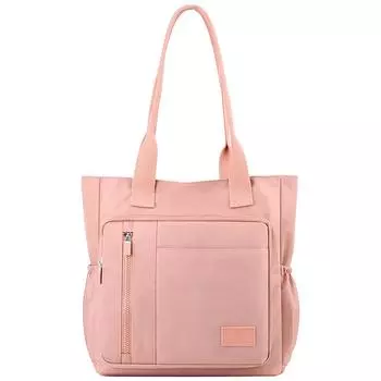 Женская сумка через плечо, большая вместимость, модная нейлоновая сумка, много карманов, стильная сумка через плечо, водонепроницаемая сумка-тоут чёрный