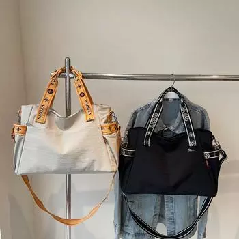 Женская сумка через плечо, большая вместимость, водонепроницаемая сумка-тоут, сумка-тоут серый