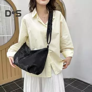 Женская сумка через плечо, большая вместимость, сумка-полумесяц, повседневная однотонная сумка на плечо с регулируемым ремешком для повседневной жизни, путешествий, покупок серебряный серый