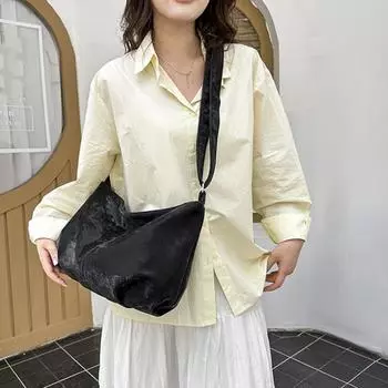 Женская сумка через плечо, большая вместимость, сумка-полумесяц, повседневная однотонная сумка на плечо с регулируемым ремешком для повседневной жизни, путешествий, покупок розовый