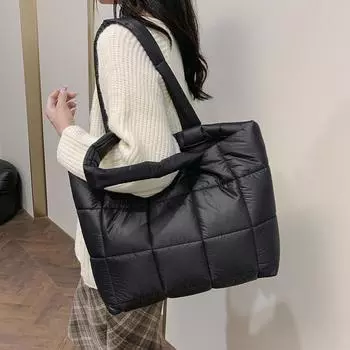 Женская сумка через плечо большая вместительная сумка белый