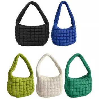 Женская сумка через плечо большой емкости из нейлона, прочная, устойчивая к царапинам, для походов по магазинам белый