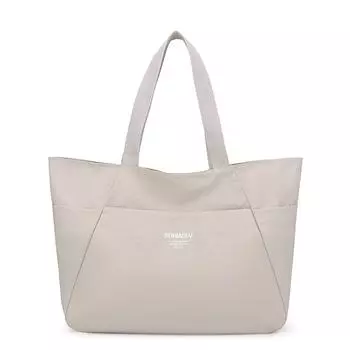 Женская сумка через плечо большой вместимости, сумка-тоут однотонная, сумка кроссбоди бежевый