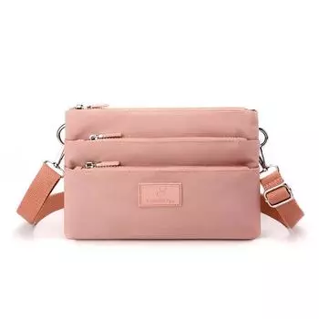 Женская сумка через плечо большой вместимости, многослойная сумка на плечо, японская простая универсальная водоотталкивающая сумка 26*3*17cm