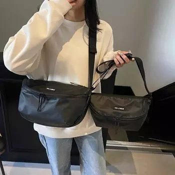 Женская сумка через плечо большой вместимости, черная сумка через плечо Small чёрный