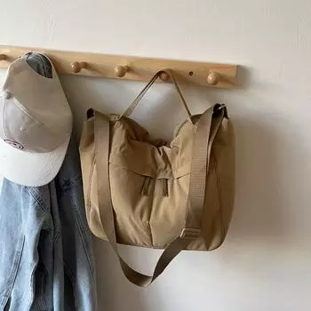 Женская сумка через плечо большой вместимости, студенческая сумка через плечо, сумка-тоут синий