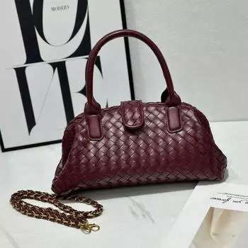 Женская сумка через плечо Boston из натуральной кожи, плетеная вручную 33*11*17CM (Regular, No Mark)