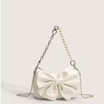 Женская сумка через плечо Bow Love Chain Underarm Bag One Size белый