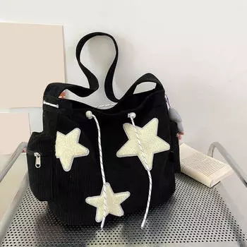 Женская сумка через плечо Cordour Crossbody Стильная сумка Портативная сумка-саквояж чёрный