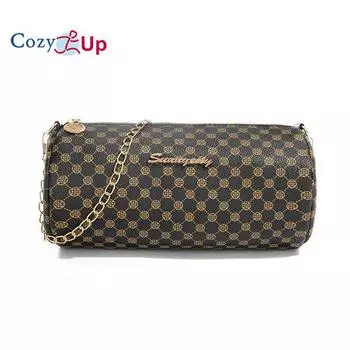 Женская сумка через плечо Cosy Up, женская сумка, цепочка с принтом, сумка через плечо, сумка на одно плечо чёрный