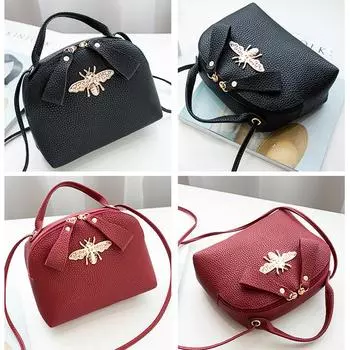 Женская сумка через плечо для девочек, сумка через плечо, сумка через плечо из искусственной кожи, кукольный домик чёрный