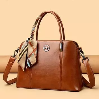 Женская сумка через плечо для мам среднего возраста, большая вместительная сумка для поездок на работу, стильная сумка-тоут чёрный