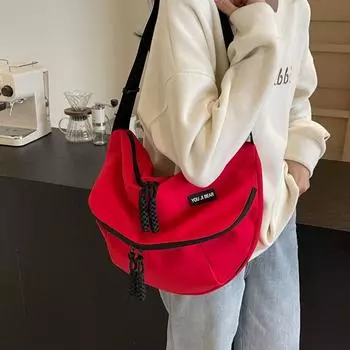 Женская сумка через плечо для поездок на работу, вместительная сумка через плечо чёрный