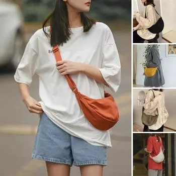 Женская сумка через плечо для путешествий и поездок на работу, сумка через плечо в форме пельменя с регулируемым плечевым ремнем, водонепроницаемая износостойкая сумка-слинг на молнии вино красного