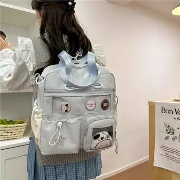 Женская сумка через плечо для школьников, сумка через плечо для класса белый