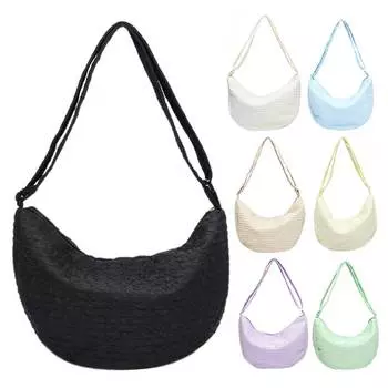 Женская сумка через плечо FE # Модная повседневная сумка для пельменей для занятий спортом и путешествий Shoppin фиолетовый