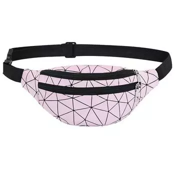 Женская сумка через плечо и пояс в форме ромба с двумя карманами - осень/зима 2020 г. белый