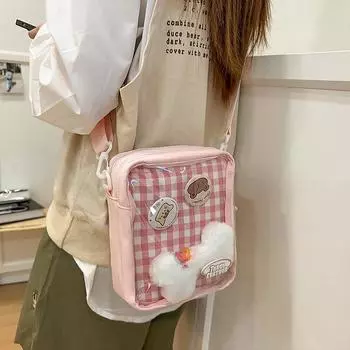 Женская сумка через плечо I Сумка для мобильного телефона Студенческая сумка через плечо чёрный