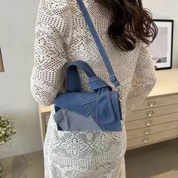 Женская сумка через плечо из денима сумки-мессенджеры ковбойские сумки повседневная сумка джинсы новая мода