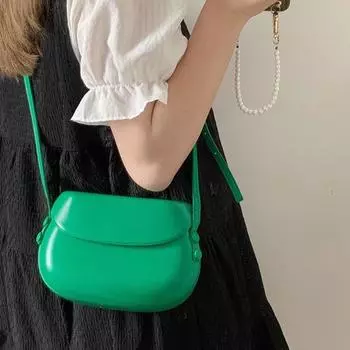 Женская сумка через плечо из гладкой искусственной кожи, водонепроницаемая однотонная регулируемая сумка через плечо, легкая портативная маленькая женская сумка с магнитной застежкой розовый