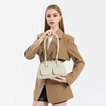 Женская сумка через плечо из гладкой искусственной кожи с застежкой-молнией, сумка для подмышек, водонепроницаемая, однотонная вино красного