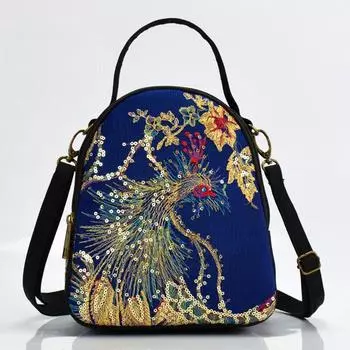 Женская сумка через плечо из холста с вышивкой, сумки-мессенджеры в стиле ретро для женщин, кошельки и сумки для мобильных телефонов, сумки-портфели с верхней ручкой, рабочие сумки через плечо бордовый