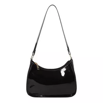 Женская сумка через плечо из искусственной кожи на молнии, однотонная, большой емкости, с прострочкой, высокое качество, модная