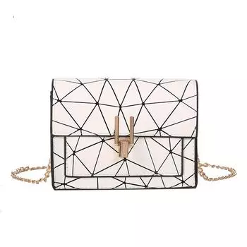 Женская сумка через плечо из искусственной кожи, модная повседневная маленькая сумка через плечо с клапаном, женская квадратная сумка для телефона, сумки-мессенджеры с цепочкой для девочек