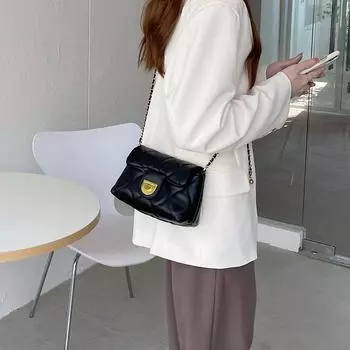 Женская сумка через плечо из искусственной кожи, новая дизайнерская изысканная сумка через плечо с пряжкой-замком из мягкой кожи, нежная роскошная сумка