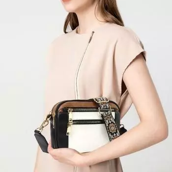 Женская сумка через плечо из искусственной кожи, маленькая сумка через плечо с регулируемым ремешком, сумка через плечо для ежедневных поездок на работу