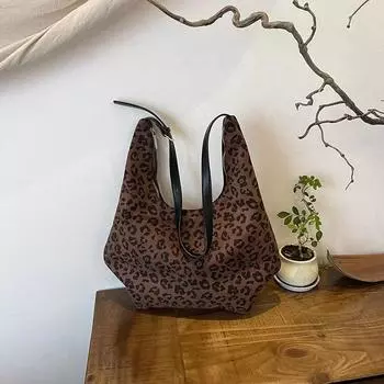 Женская сумка через плечо из искусственной кожи с леопардовым принтом, универсальная, элегантная, мягкая и модная, эстетичная, новая