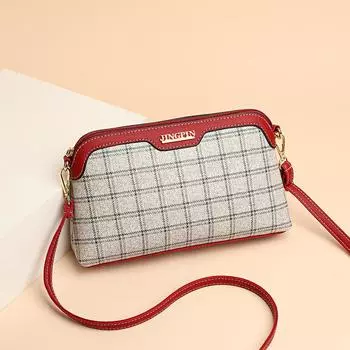 Женская сумка через плечо из искусственной кожи, однотонная сумка-мессенджер, модная сумка, простая, модная