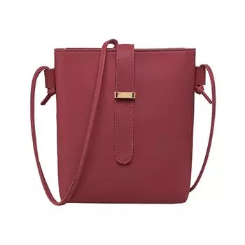 Женская сумка через плечо из искусственной кожи, модная сумка-ведро через плечо, повседневная, простая, элегантная, с регулируемым ремешком, однотонная, сумка-кошелек чёрный